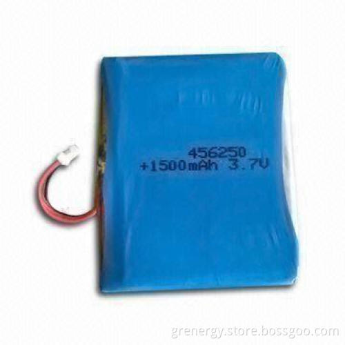 Lithium Polymer Battery with 3.7V Nominal Voltage and 1500mAh Nominal Capacity